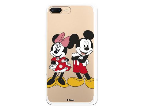 Funda para iPhone 7 Plus Oficial de Disney Mickey y Minnie Posando - Clásicos Disney