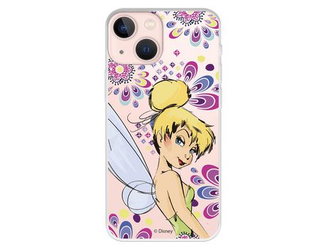 Funda para iPhone 13 Mini Oficial de Disney Campanilla Flores - Peter Pan