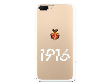 Funda para iPhone 7 Plus del Mallorca RCD Mallorca 1916 Transparente - Licencia Oficial RCD Mallorca