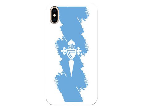 Funda para iPhone XS Max del Celta Escudo Trazo azul - Licencia Oficial RC Celta