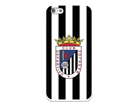 Funda para iPhone SE 2016 del Badajoz Escudo Blanquinegro - Licencia Oficial Club Deportivo Badajoz