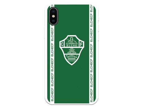 Funda para iPhone X del Elche CF Escudo Fondo Verde - Licencia Oficial Elche CF