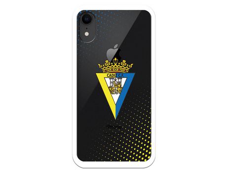 Funda para iPhone XR del Cádiz Escudo Transparente - Licencia Oficial