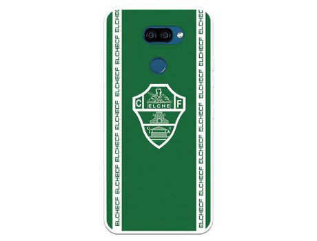 Funda para LG K40s del Elche CF Escudo Fondo Verde - Licencia Oficial Elche CF