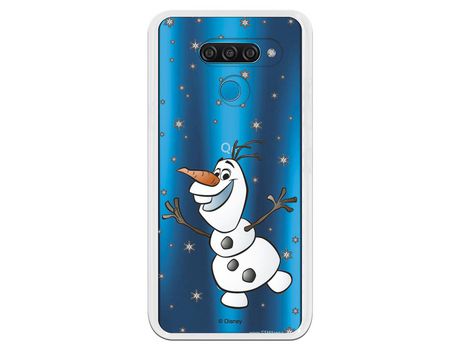 Funda para LG Q60 Oficial de Disney Olaf Transparente - Frozen