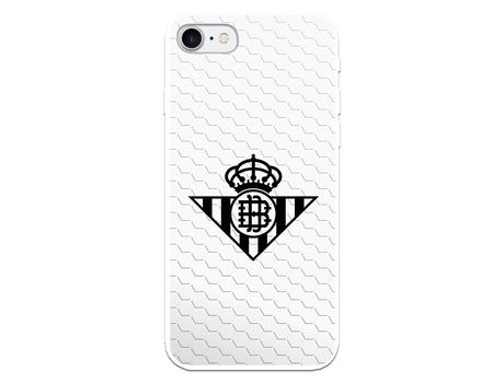 Funda para iPhone 7 del Betis Escudo Negro Fondo Red - Licencia Oficial