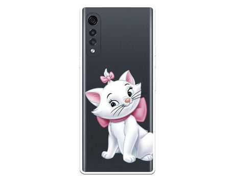Funda para LG Velvet 5G Oficial de Disney Marie Silueta - Los Aristogatos