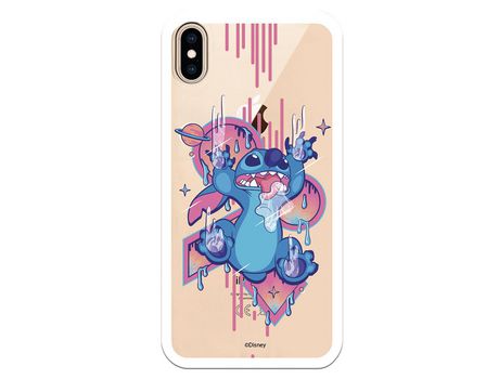 Funda para iPhone XS Max Oficial de Disney Stitch Graffiti - Lilo & Stitch