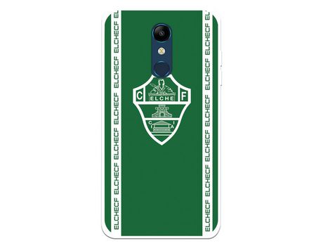 Funda para LG K11 del Elche CF Escudo Fondo Verde - Licencia Oficial Elche CF