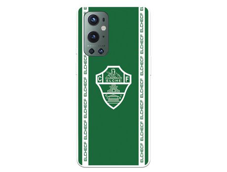 Funda para OnePlus 9 Pro del Elche CF Escudo Fondo Verde - Licencia Oficial Elche CF