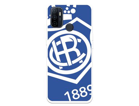 Funda para Oppo A53 del Recre Escudo Fondo azul - Licencia Oficial Real Club Recreativo de Huelva