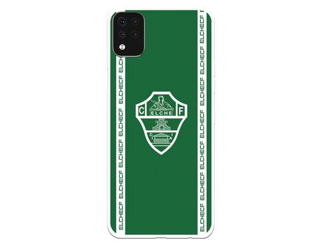 Funda para LG K42 del Elche CF Escudo Fondo Verde - Licencia Oficial Elche CF