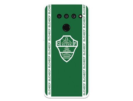 Funda para LG V50 del Elche CF Escudo Fondo Verde - Licencia Oficial Elche CF