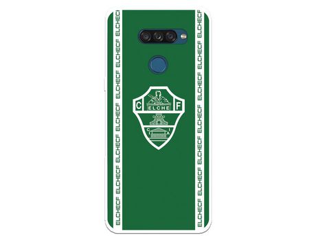 Funda para LG K50s del Elche CF Escudo Fondo Verde - Licencia Oficial Elche CF