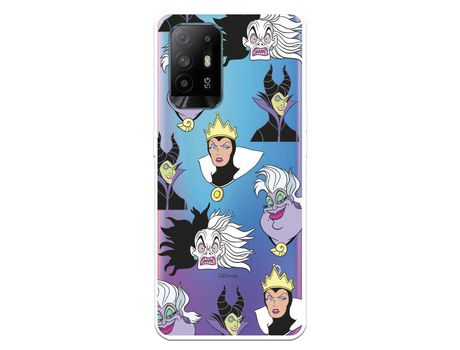 Funda para Oppo A74 4G Oficial de Disney Villanas Patrón