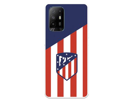 Funda para Oppo A74 4G del Atleti Escudo Fondo Atletico - Licencia Oficial