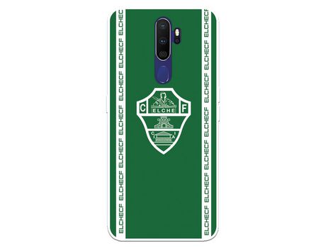 Funda para Oppo A9 2020 del Elche CF Escudo Fondo Verde - Licencia Oficial Elche CF