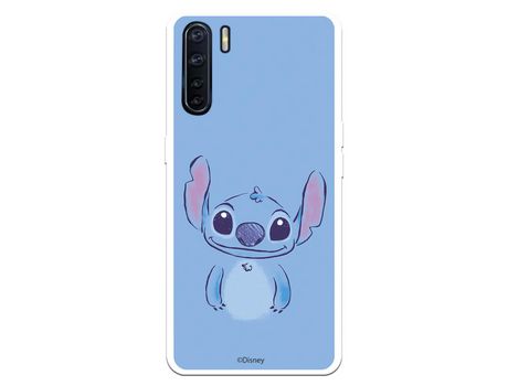Funda para Oppo A91 Oficial de Disney Stitch azul - Lilo & Stitch