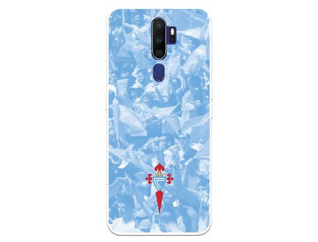 Funda para Oppo A9 2020 del Celta Escudo Fondo Hinchada - Licencia Oficial RC Celta