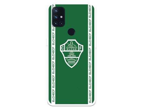 Funda para OnePlus Nord N10 5G del Elche CF Escudo Fondo Verde - Licencia Oficial Elche CF