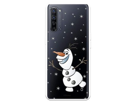 Funda para Oppo Find X2 Neo Oficial de Disney Olaf Transparente - Frozen