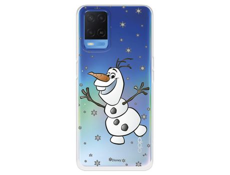 Funda para Oppo A54 4G Oficial de Disney Olaf Transparente - Frozen