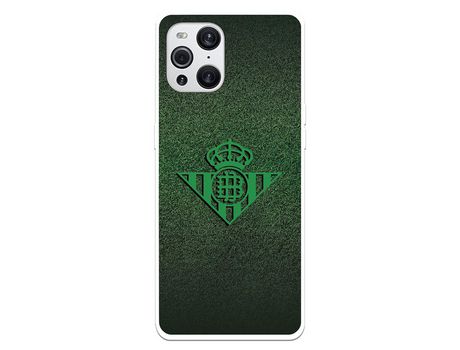 Funda para Oppo Find X3 Pro del Betis Escudo Verde Fondo trama - Licencia Oficial
