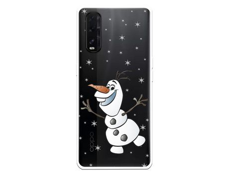 Funda para Oppo Find X2 Oficial de Disney Olaf Transparente - Frozen