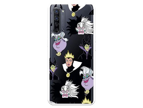 Funda para Oppo Find X2 Neo Oficial de Disney Villanas Patrón