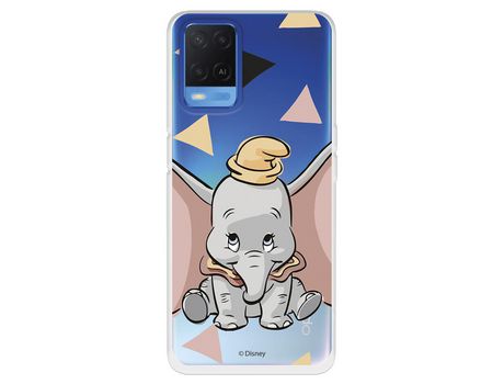 Funda para Oppo A54 4G Oficial de Disney Dumbo Silueta Transparente - Dumbo
