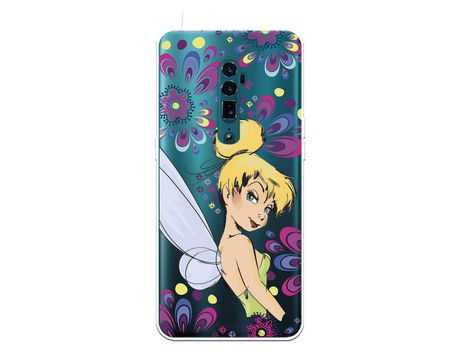 Funda para Oppo Reno 10x Zoom Oficial de Disney Campanilla Flores - Peter Pan