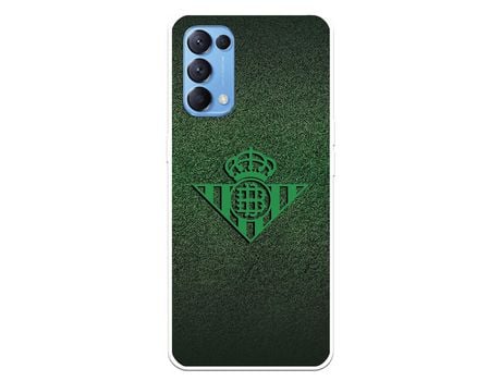 Funda para Oppo Find X3 Lite del Betis Escudo Verde Fondo trama - Licencia Oficial