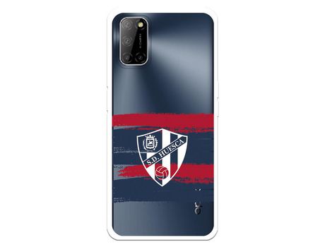 Funda para Oppo A72 del Huesca Rayas Transparente - Licencia Oficial SD Huesca