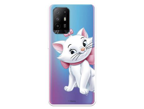 Funda para Oppo A74 4G Oficial de Disney Marie Silueta - Los Aristogatos