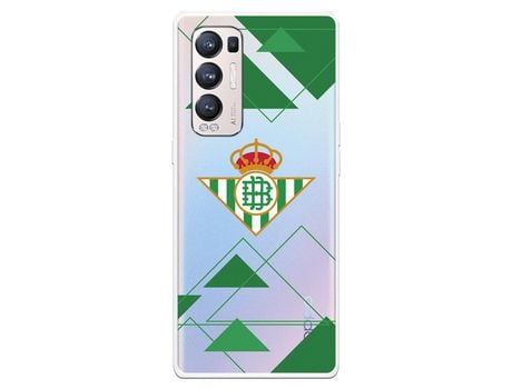Funda para Oppo Find X3 Neo del Betis Escudo Fondo transparente - Licencia Oficial