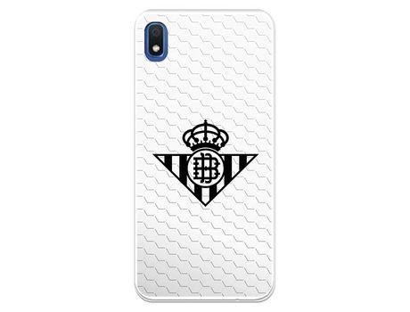 Funda para Samsung Galaxy A10 del Betis Escudo Negro Fondo Red - Licencia Oficial