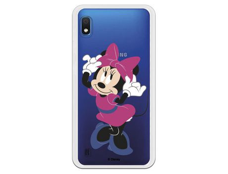 Funda para Samsung Galaxy A10 Oficial de Disney Minnie Rosa - Clásicos Disney