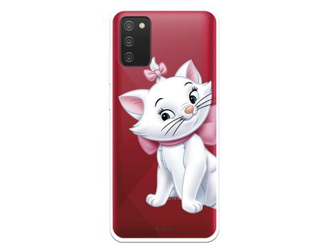 Funda para Samsung Galaxy A02s Oficial de Disney Marie Silueta - Los Aristogatos
