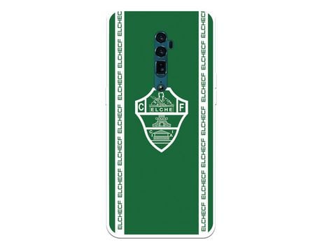 Funda para Oppo Reno 10x Zoom del Elche CF Escudo Fondo Verde - Licencia Oficial Elche CF