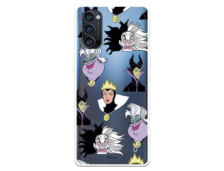 Funda para Oppo Reno 4 Pro Oficial de Disney Villanas Patrón