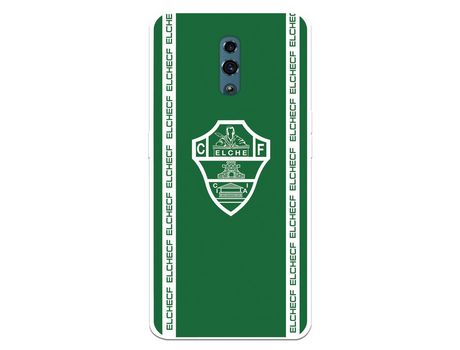 Funda para Oppo Reno del Elche CF Escudo Fondo Verde - Licencia Oficial Elche CF