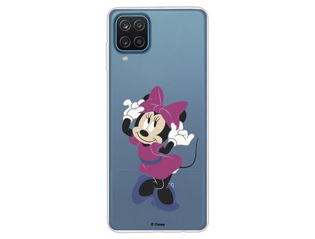 Funda para Samsung Galaxy A12 Oficial de Disney Minnie Rosa - Clásicos Disney