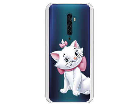 Funda para Oppo Reno2 Oficial de Disney Marie Silueta - Los Aristogatos