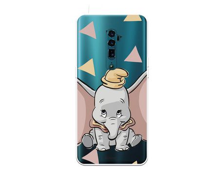 Funda para Oppo Reno 10x Zoom Oficial de Disney Dumbo Silueta Transparente - Dumbo