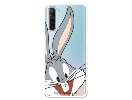 Funda para Oppo Find X2 Lite Oficial de Warner Bros Bugs Bunny Silueta Transparente - Looney Tunes