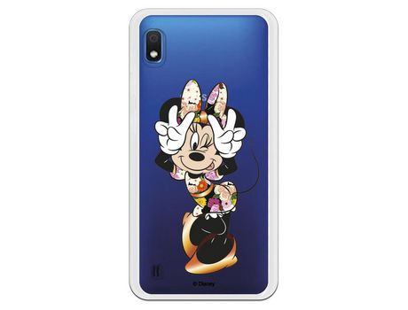 Funda para Samsung Galaxy A10 Oficial de Disney Minnie Posando - Clásicos Disney