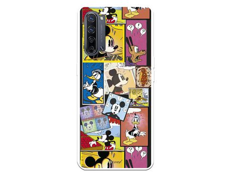 Funda para Oppo Find X2 Neo Oficial de Disney Mickey Comic - Clásicos Disney