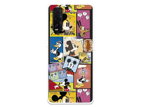 Funda para Oppo Find X2 Oficial de Disney Mickey Comic - Clásicos Disney