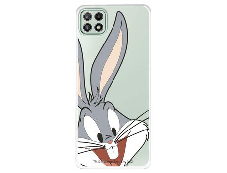 Funda para Samsung Galaxy A22 5G Oficial de Warner Bros Bugs Bunny Silueta Transparente - Looney Tunes