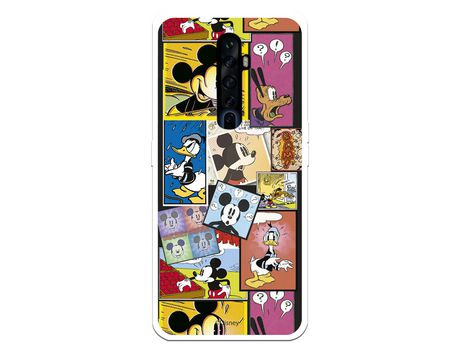 Funda para Oppo Reno 2Z Oficial de Disney Mickey Comic - Clásicos Disney
